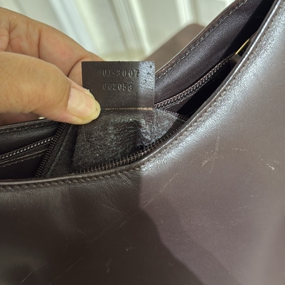 Vintage Gucci Bamboo Shoulder Bag Nylon Interior - Picture 11 of 12